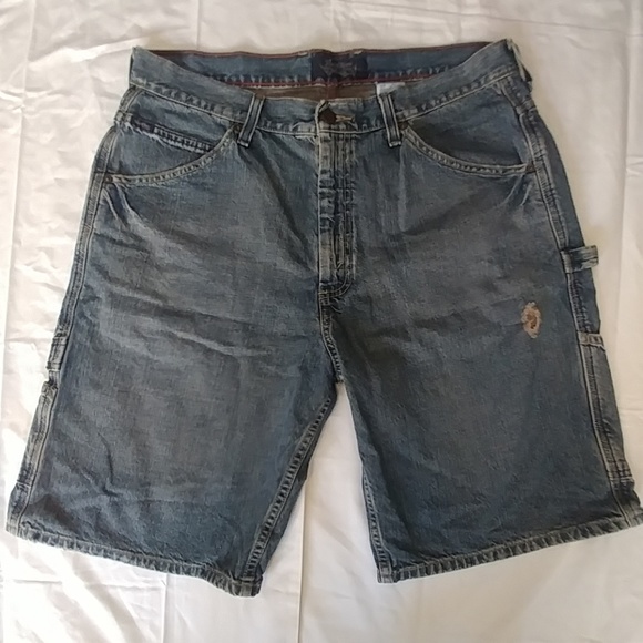 levi denim cargo shorts